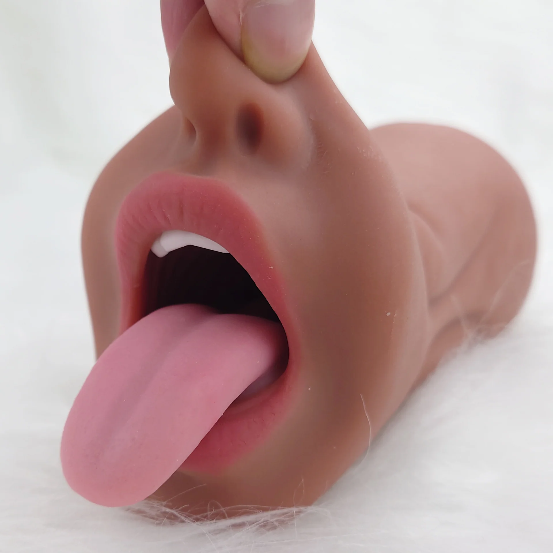 1.06Lb Pocket Pussy Realistic Mouth with 3D Teeth and Tongue male stroker - Image 7
