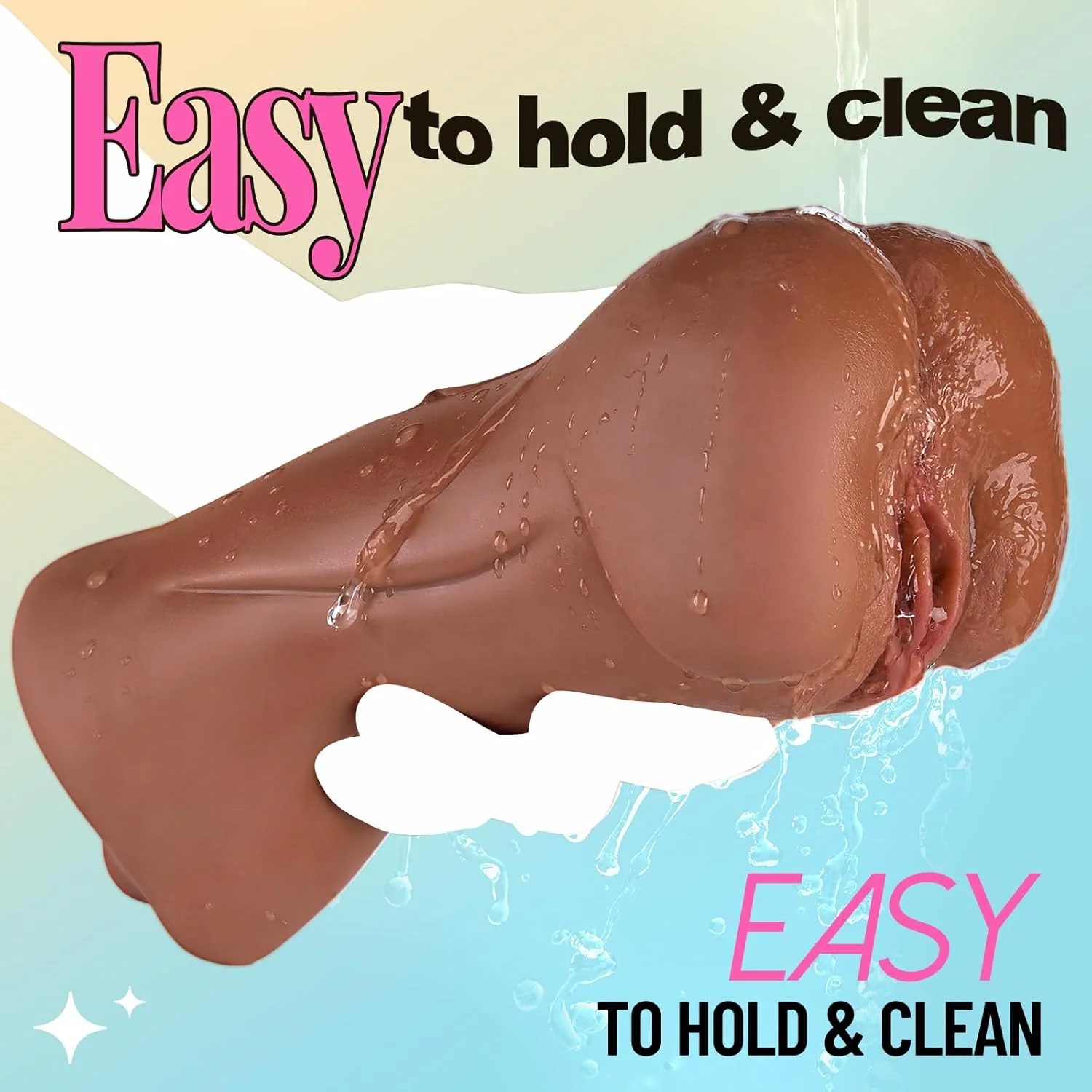 1.41Lbs 3-in-1 Pocket Pussy Realistic Mouth Vagina and Tight ass Male Penis Stroker - Image 4