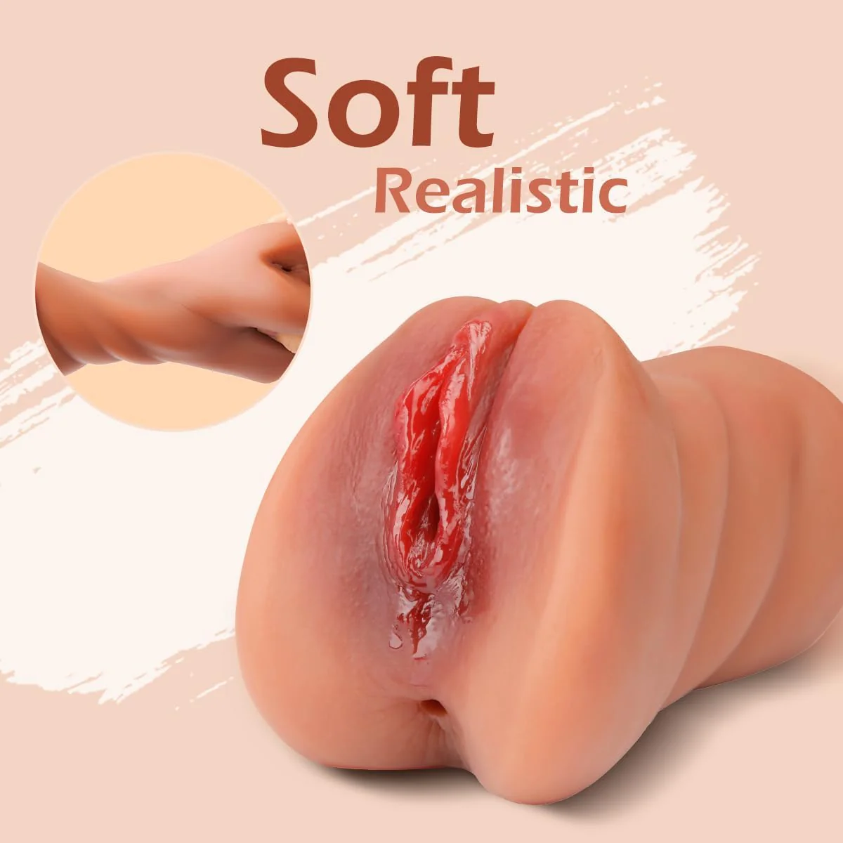 1.43Lb 3-in-1 Pocket Pussy Vagina and Tight Anus Deep Throat Oral Male Stroker - Image 3
