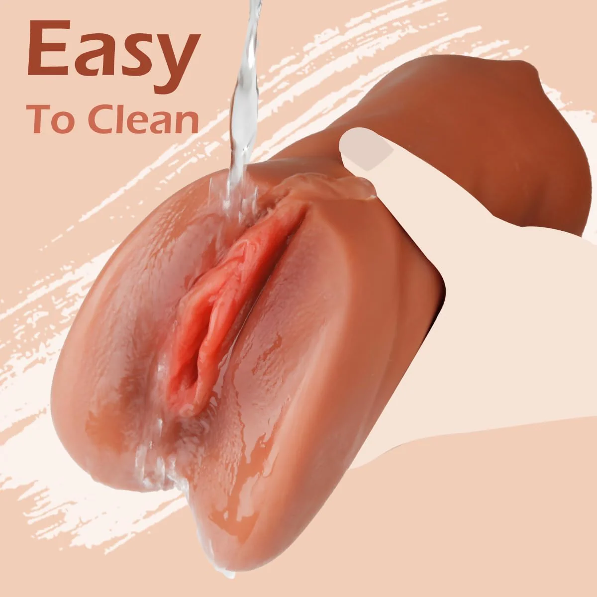 1.43Lb 3-in-1 Pocket Pussy Vagina and Tight Anus Deep Throat Oral Male Stroker - Image 5