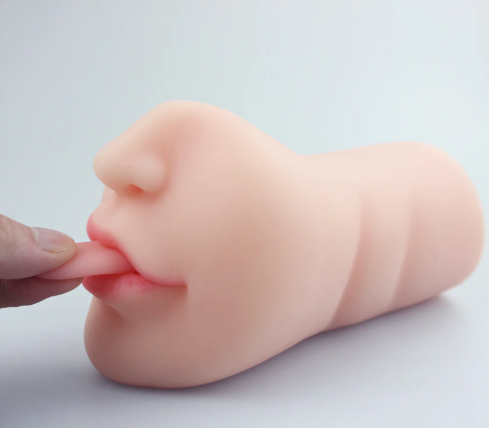 1.49Lb Pocket Pussy Realistic Mouth Blowjob Masturbator Stroker - Image 7