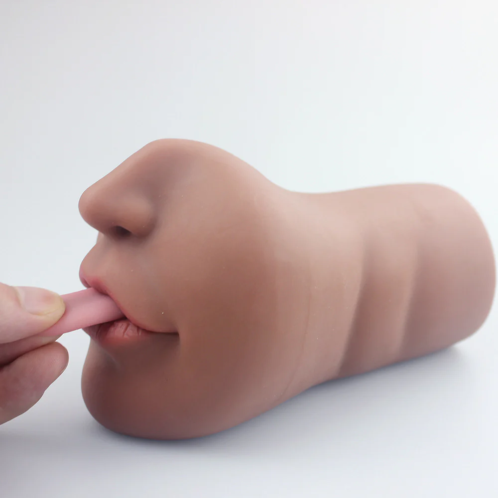 1.49Lb Pocket Pussy Realistic Mouth Blowjob Masturbator Stroker - Image 8