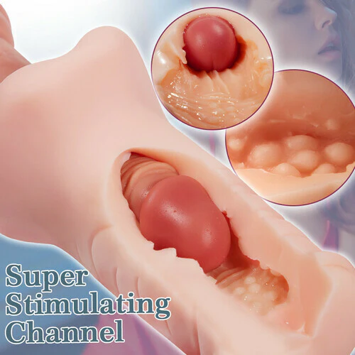 1.6Lb 2-in-1 Realistic Vagina and Ass Pocket Pussy Male Masturbator - Image 3