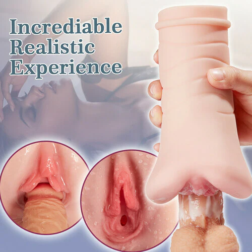 1.6Lb 2-in-1 Realistic Vagina and Ass Pocket Pussy Male Masturbator - Image 4