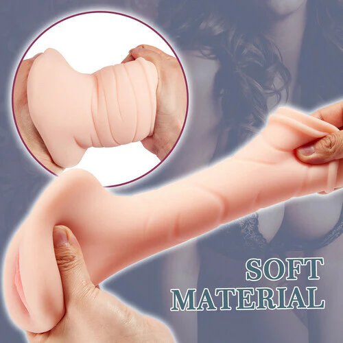 1.6Lb 2-in-1 Realistic Vagina and Ass Pocket Pussy Male Masturbator - Image 5