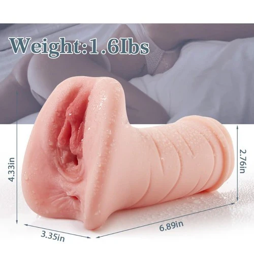 1.6Lb 2-in-1 Realistic Vagina and Ass Pocket Pussy Male Masturbator - Image 7