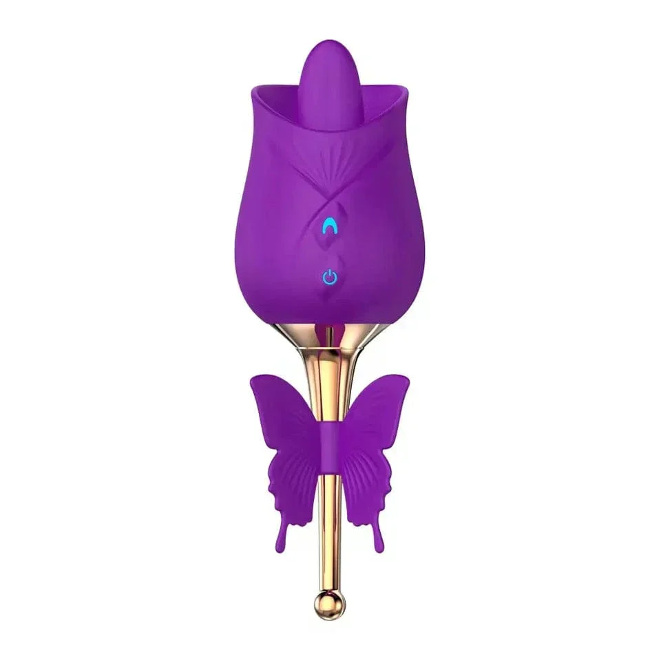 10-Frequency Vibration Tongue Licking Rose Vibrator - Image 10