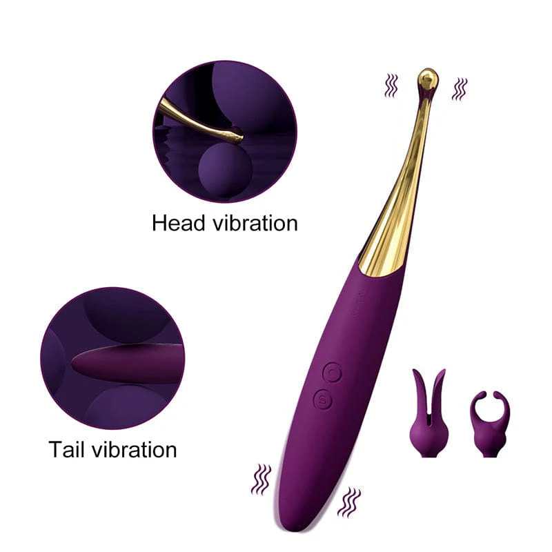 10-Speed Multifunctional Interchangeable Head Vibrating Wand - Image 5