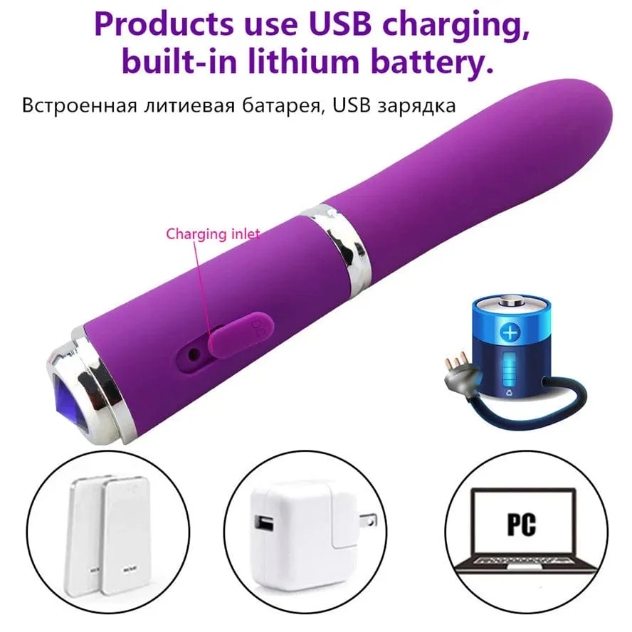 10 Speed Pen-shaped G-spot Vibrating Dildo Magic Massager - Image 6