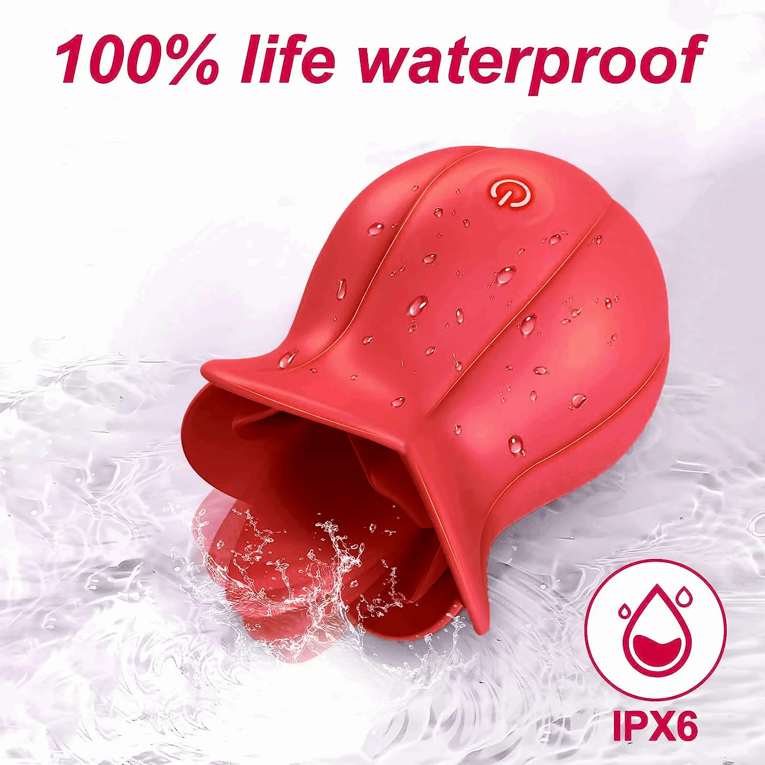 10 Speeds Rose Vibrator With Tongue - Image 4