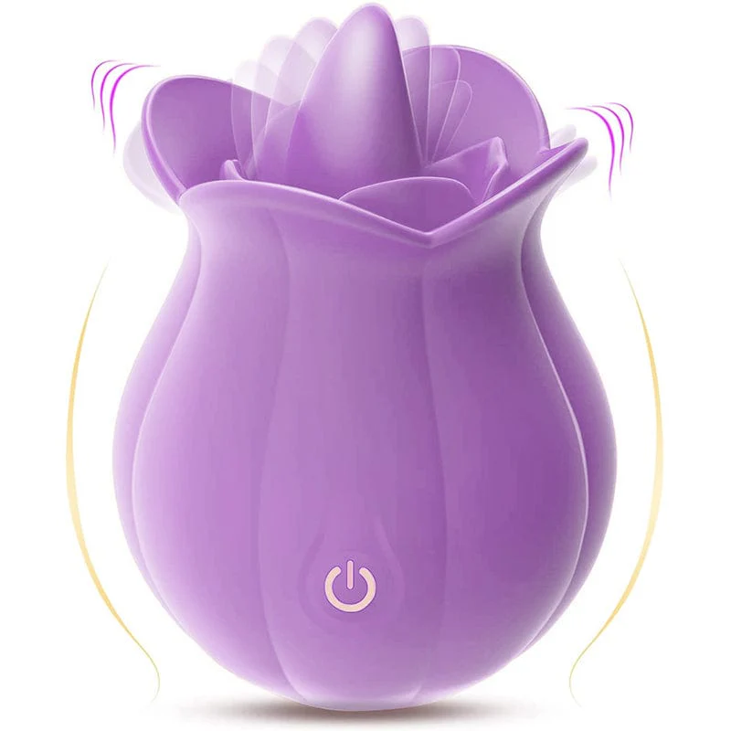 10 Speeds Rose Vibrator With Tongue - Image 6