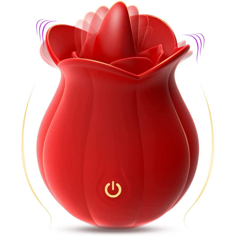 10 Speeds Rose Vibrator With Tongue - Image 7