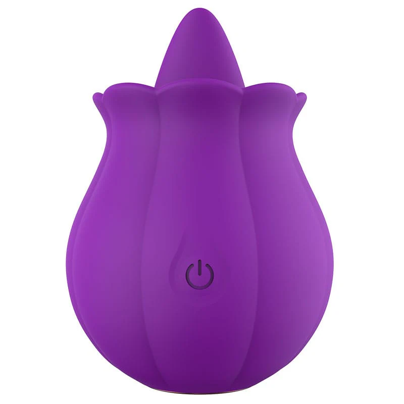 10 Speeds Vibrating Rose Shape Tongue Licking Vibrator For Women - Image 7