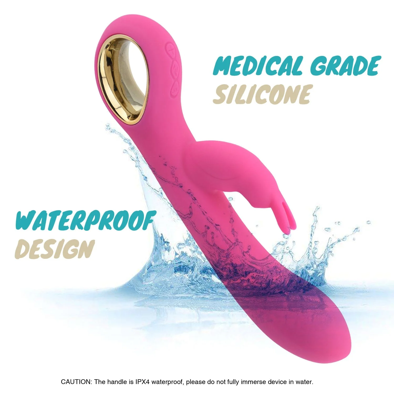 Rabbit Vibrator 42 ℃ Heating Stick Masturbation Waterproof Multi-frequency Vibration - Image 7
