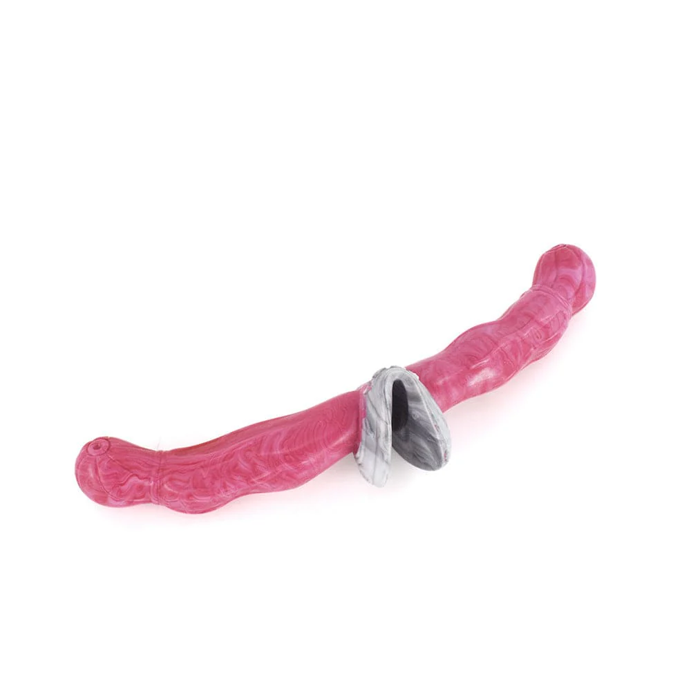 Double Ended Silicone Dildo Shaped Anal Plug - Image 4