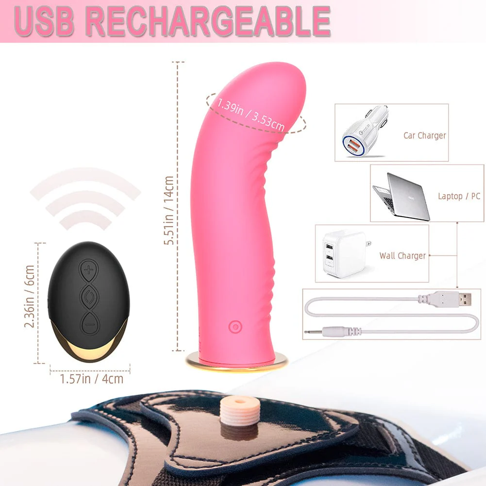 Wireless Remote Control Strap On Dildo Vibrator for Couples - Image 6