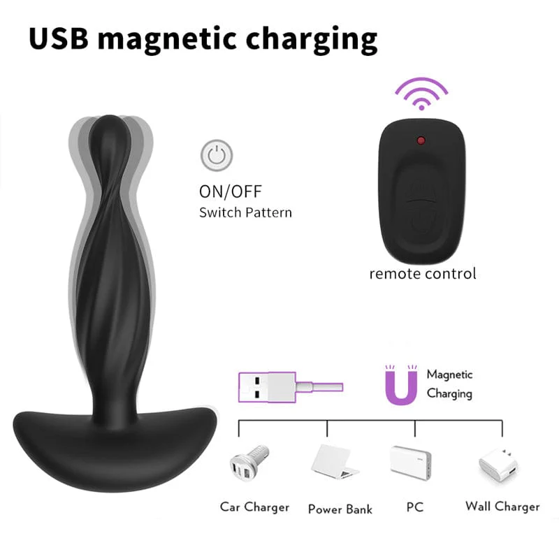 Anal Plug Vibrator Male Prostate Massager G-spot Masturbator - Image 4