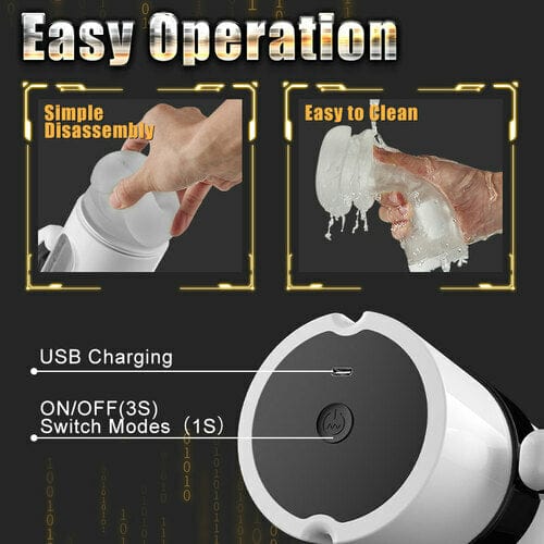 Clare Gamepad Telescopic Vibrating Masturbation Male Masturbator - Image 4