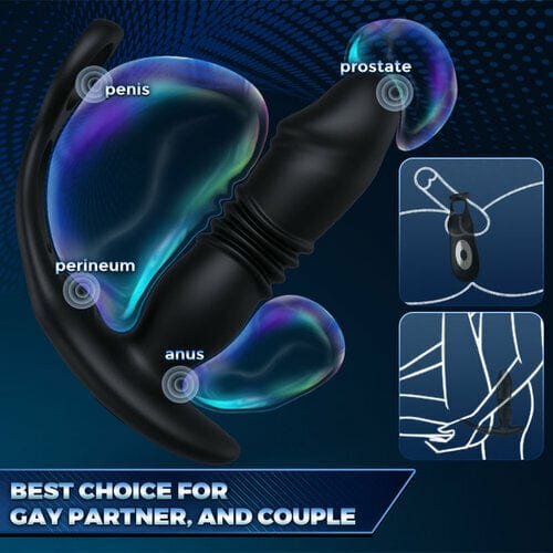 3 -Thrusting & 12 -Vibrating Cock Rings Prostate Massager - Image 6