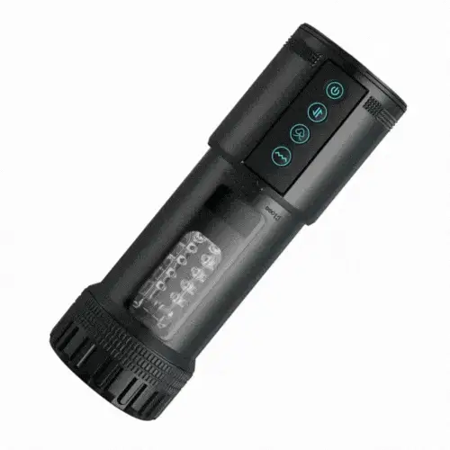 Black Panda Adams 5 Sucking 5 Telescoping 10 Vibrating Oral Sex Male Masturbator