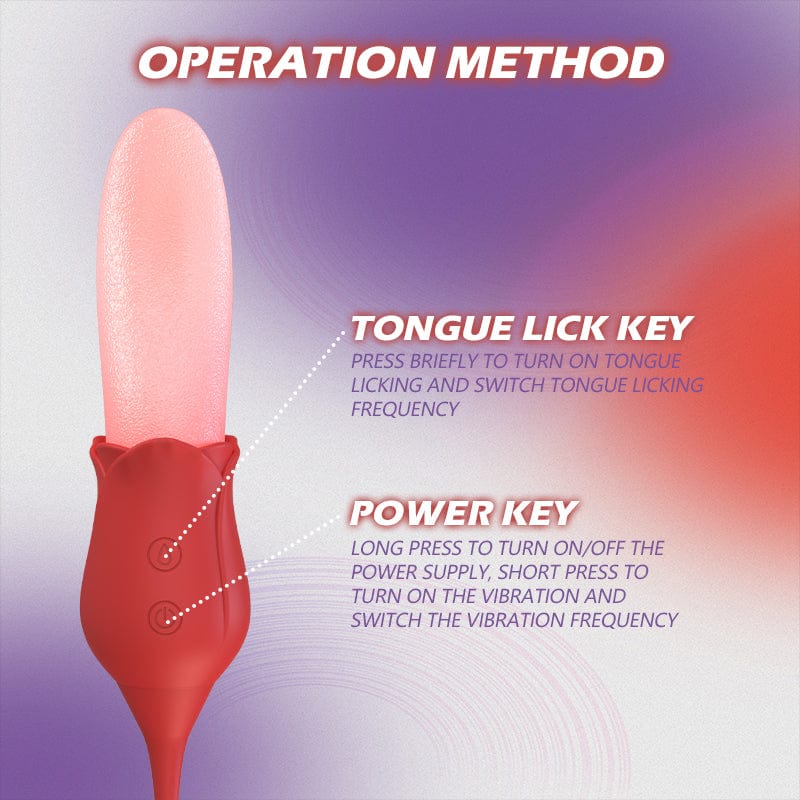 Mia 2-in-1 Upgraded Tongue-licking Rose Toy With Licking Bullet Vibrator - Image 6