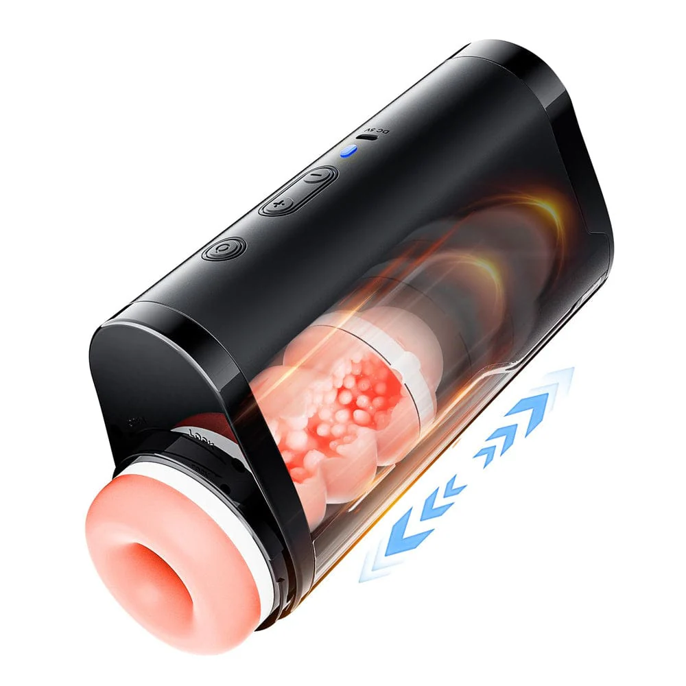 Big Cup Automatic Telescopic Penis Stimulation Pocket Pussy Stroker Male Masturbator - Image 7
