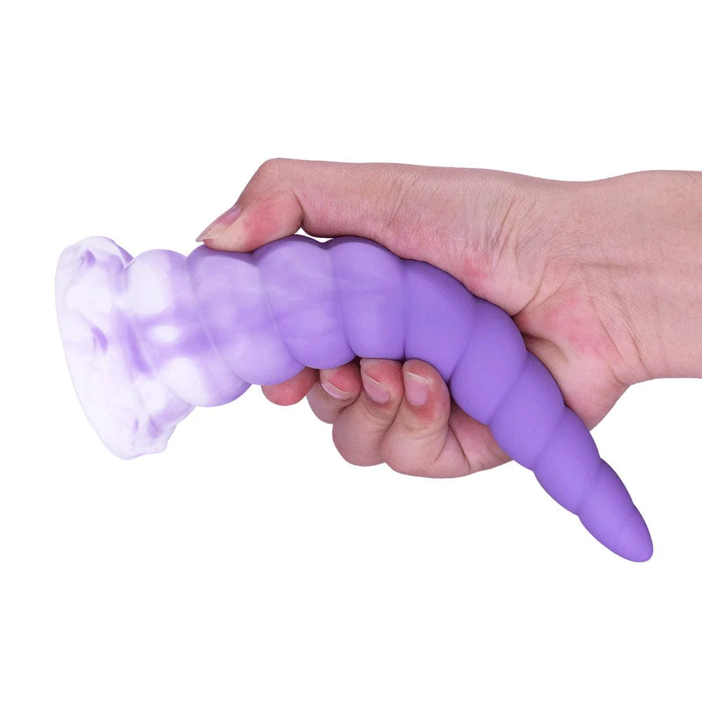 Gradual 7.08 Inch Pyramid Silicone Dildo Anal Toy - Image 3