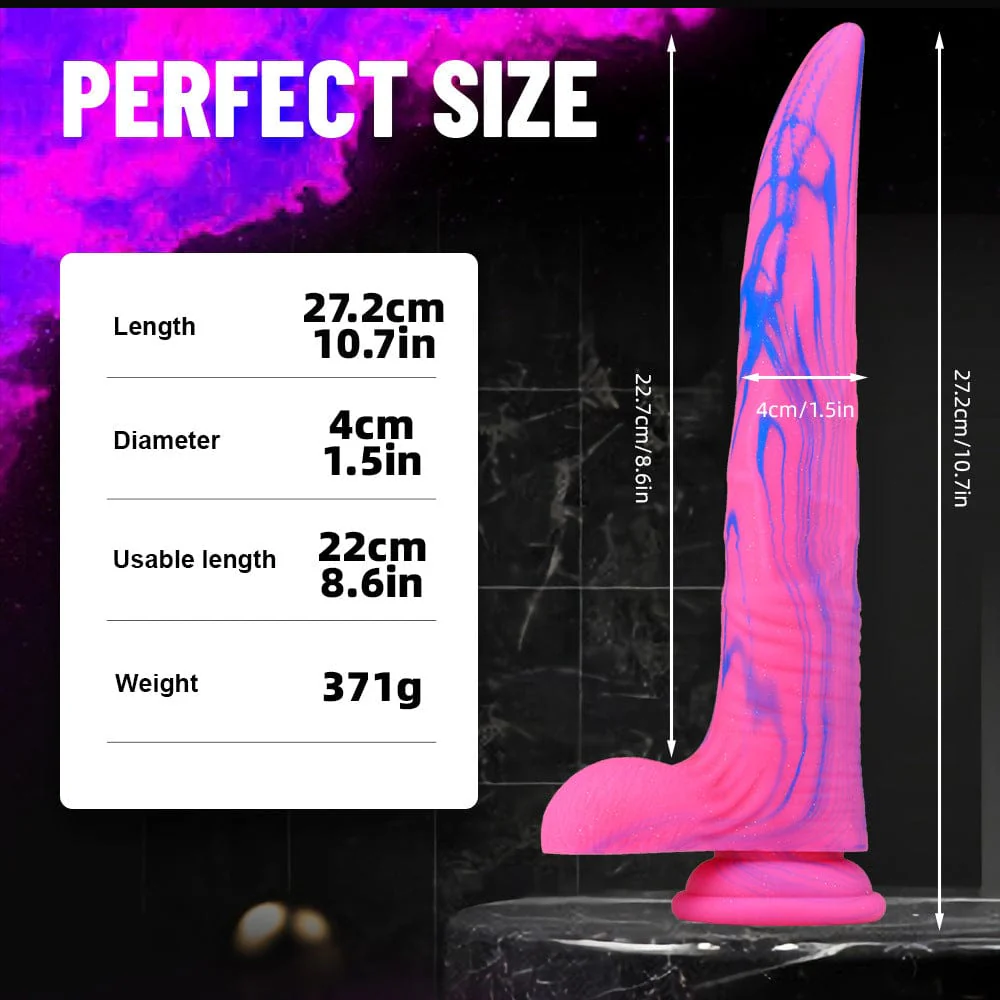 Deer Whip Colorful Big Sm Dildo With Suction Cup - Image 5