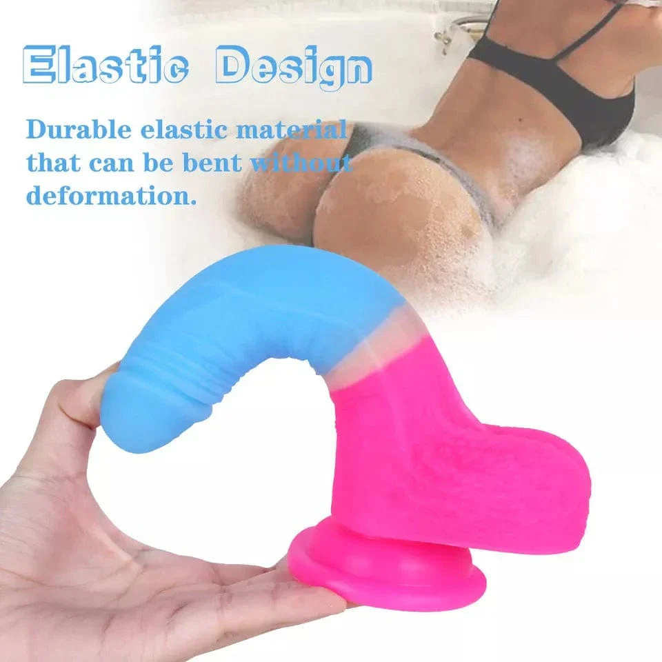 7.09 Inches Strap-on Dildo Leopard Belt For Lesbian Couple - Image 3