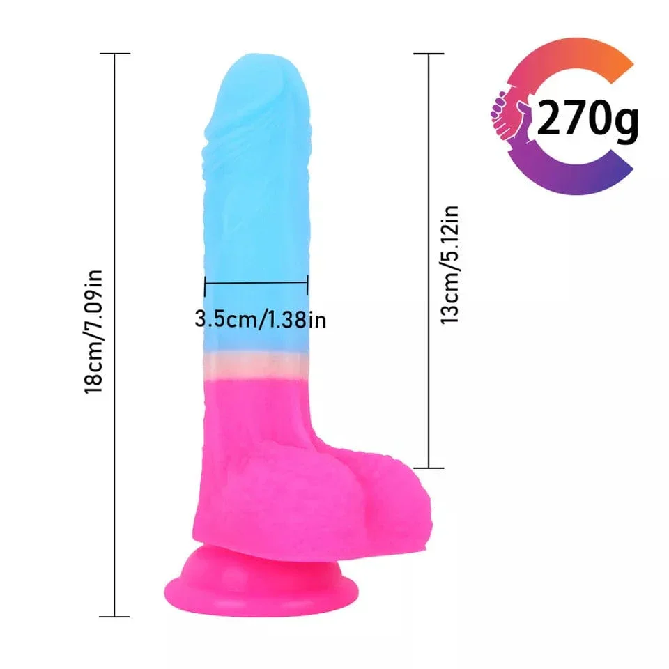 7.09 Inches Strap-on Dildo Leopard Belt For Lesbian Couple - Image 7
