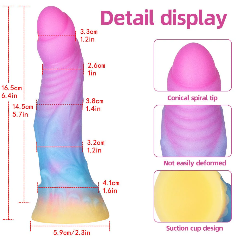 6.4 Inches Super Soft Luminous Fantasy Dildo - Image 5