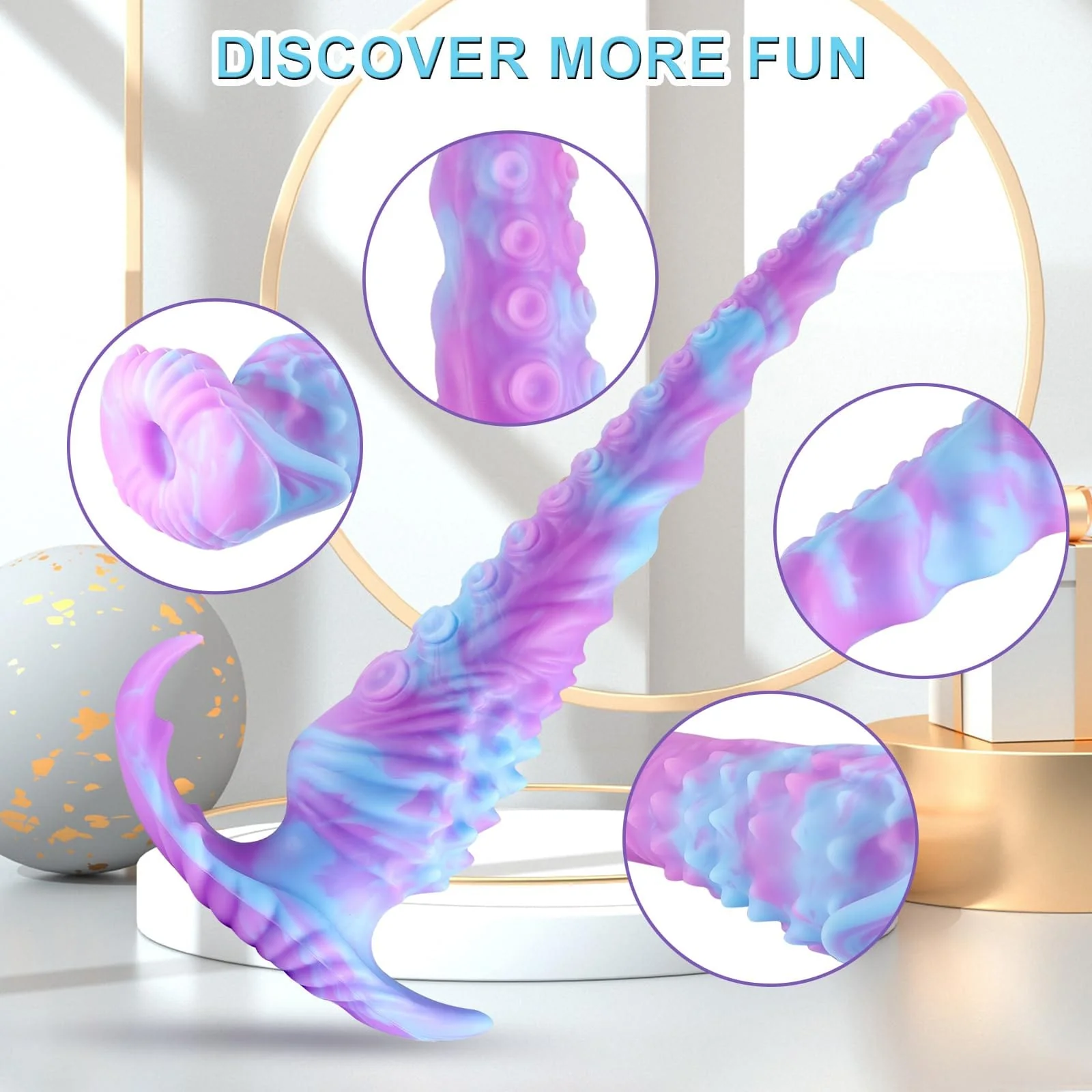 13.5 Inches Long Dildo Huge Anal Plug Monster Fantasy Knot Dildos - Image 2