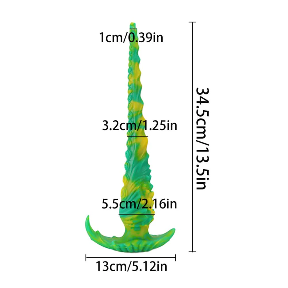 13.5 Inches Long Dildo Huge Anal Plug Monster Fantasy Knot Dildos - Image 5