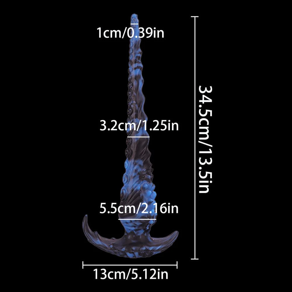 13.5 Inches Long Dildo Huge Anal Plug Monster Fantasy Knot Dildos - Image 6