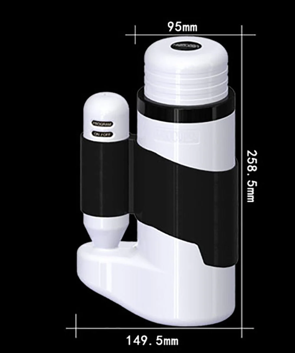 12 Speeds Telescopic Vibrator Realistic Vagina Male Masturbator - Image 6