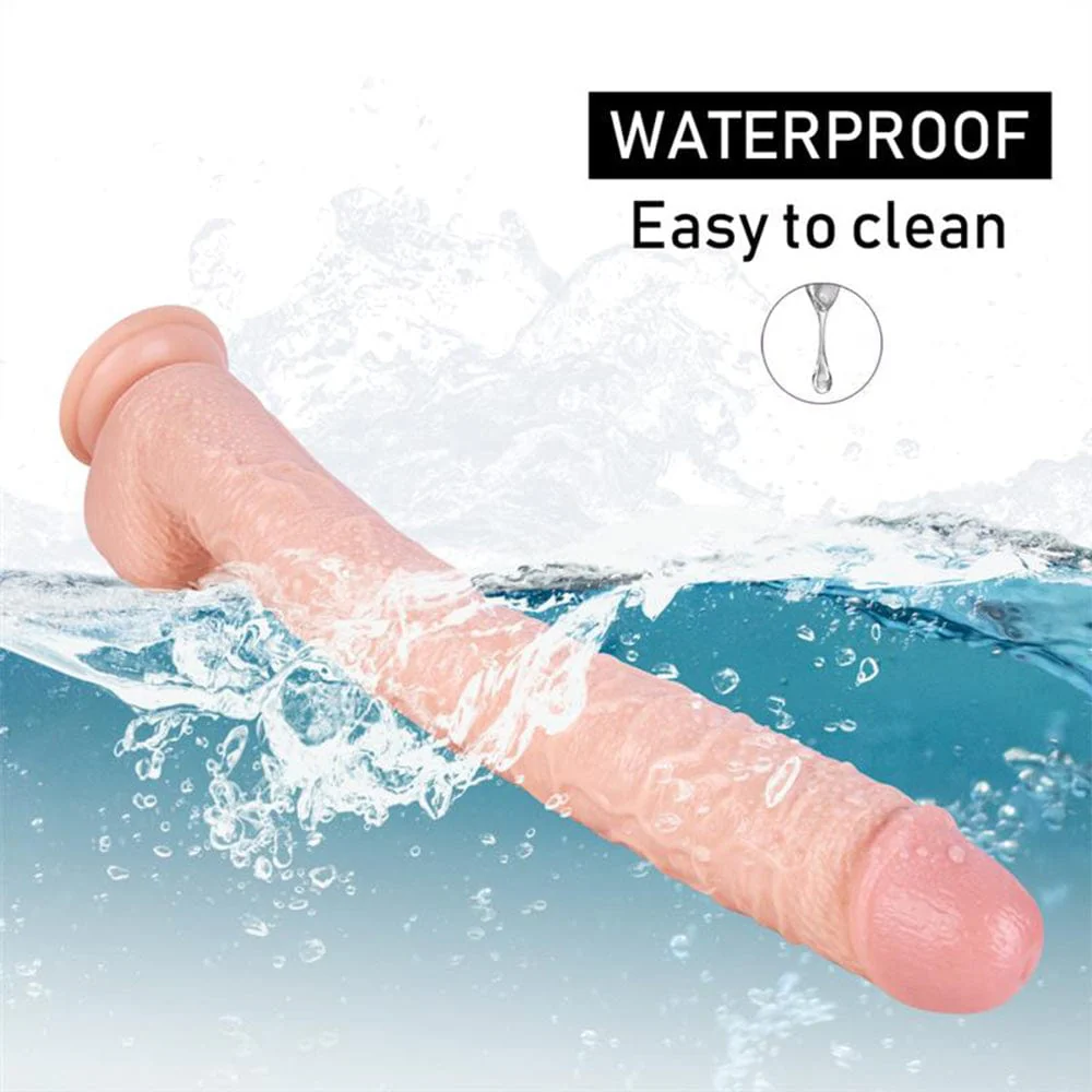 16.93 Inch Strap On Huge PVC Dildo - Image 4