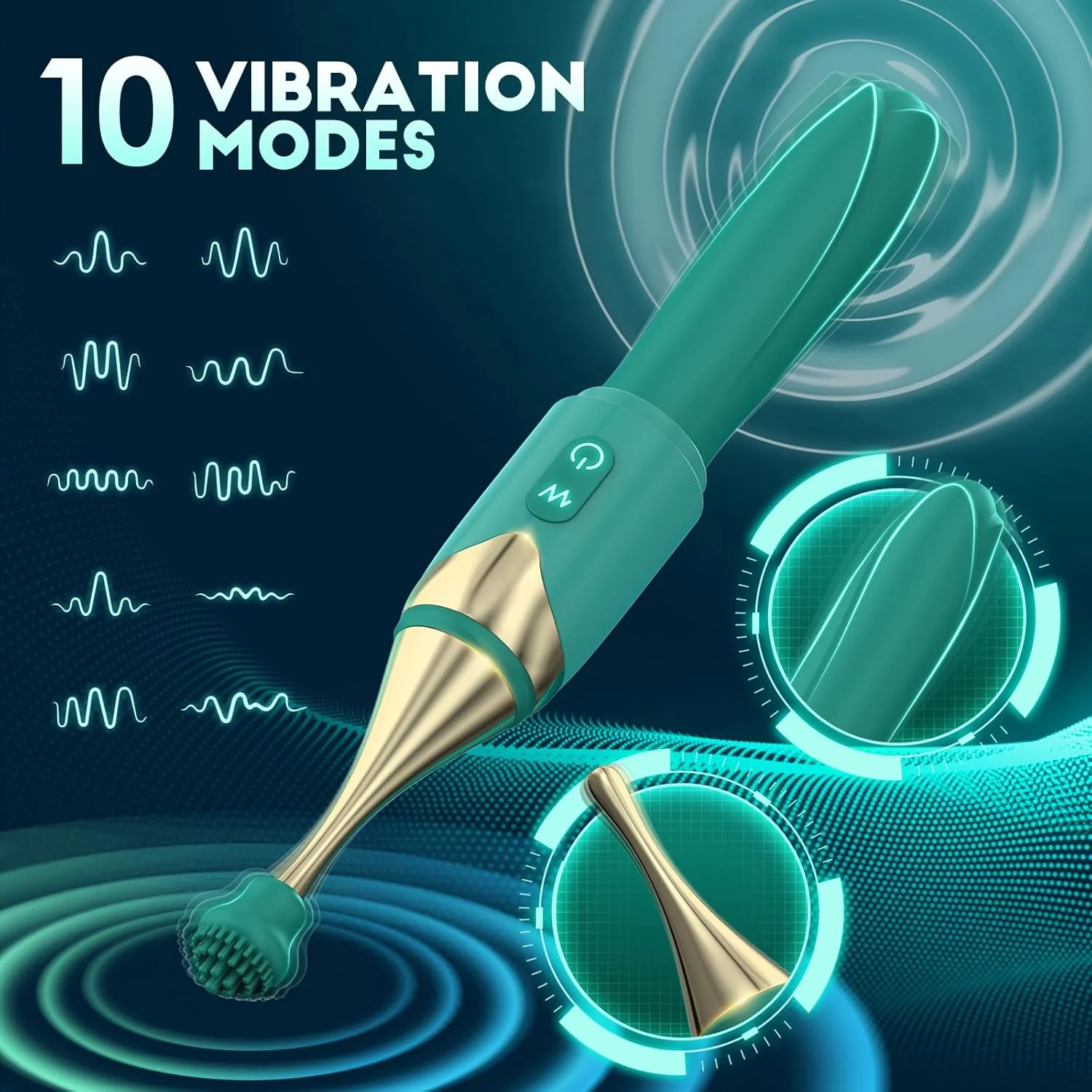 2 In 1 Mini Wand G Spot Vibrator - Image 2