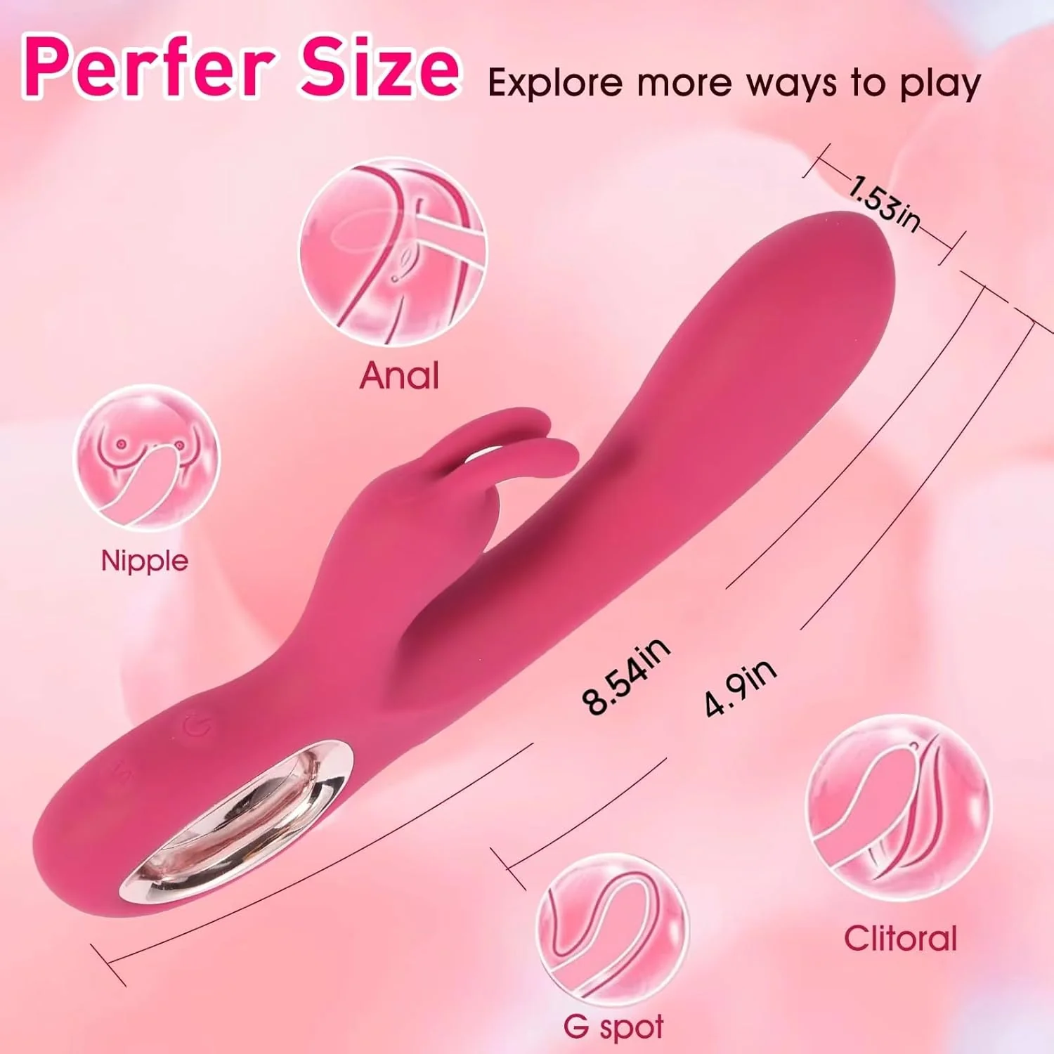 2 In 1 Rabbit G Spot Vibrator For Clitoris G-spot Stimulation - Image 7