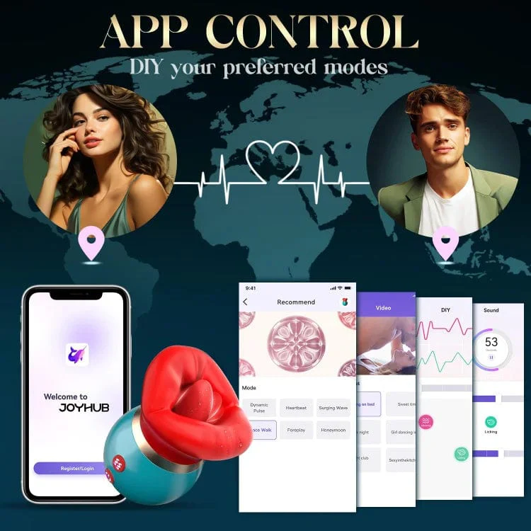 3 in 1 App Remote Control Big Mouth Vibrator With 360° Tongue Licking & Sucking & Vibrating - Image 5