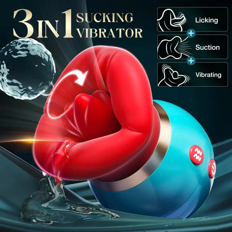 3 in 1 App Remote Control Big Mouth Vibrator With 360° Tongue Licking & Sucking & Vibrating - Image 7