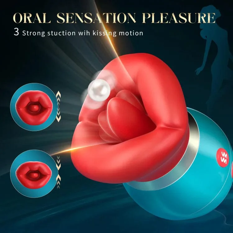 3 in 1 App Remote Control Big Mouth Vibrator With 360° Tongue Licking & Sucking & Vibrating - Image 8
