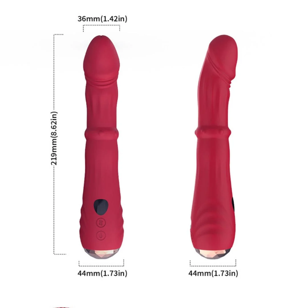 3 In 1 Steel Ball Sliding Heating Clitoral G-Spot Vibrators - Image 7