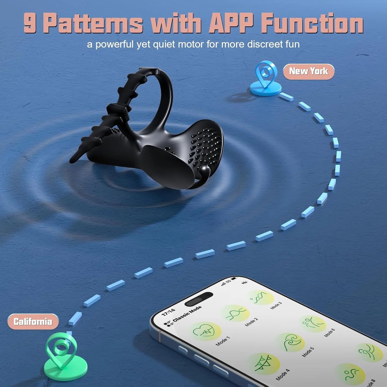3 In 1 Vibrating Adjustable Penis Ring Vibrator - Image 7