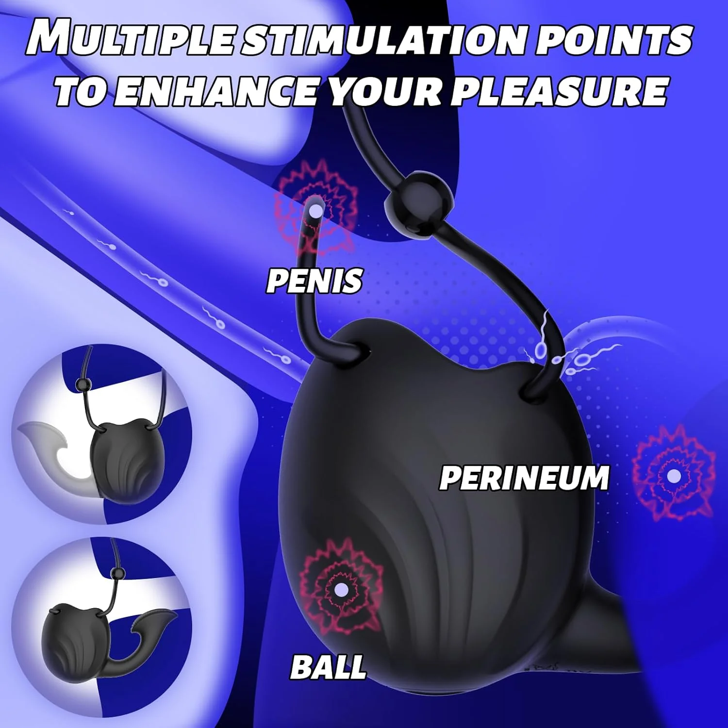 3 In 1 Vibrating Cock Ring - Image 2