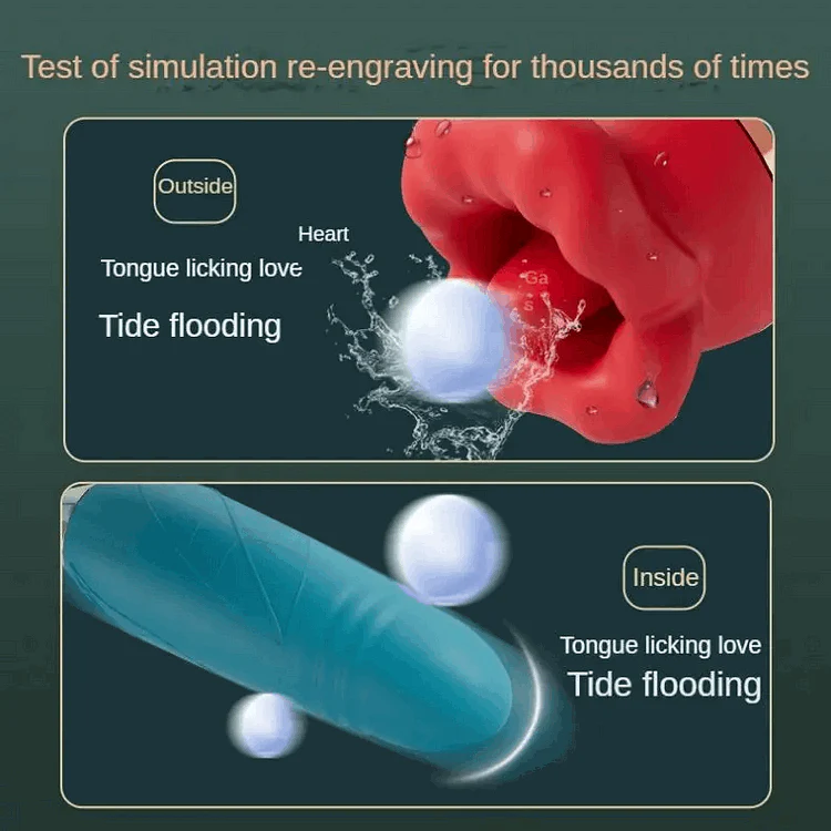 3 In1 Big Mouth Sucking Tongue Licking Vibrator & Thrusting Bullet Vibrator - Image 4
