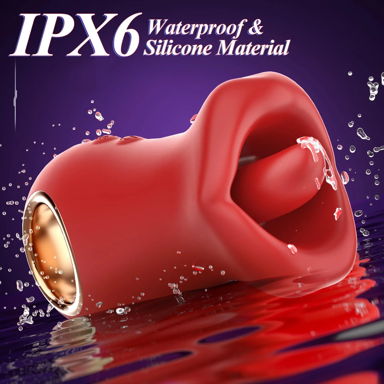 3IN1 Handle Mouth-Shaped 10 Tongue Licking Kissing - Image 3