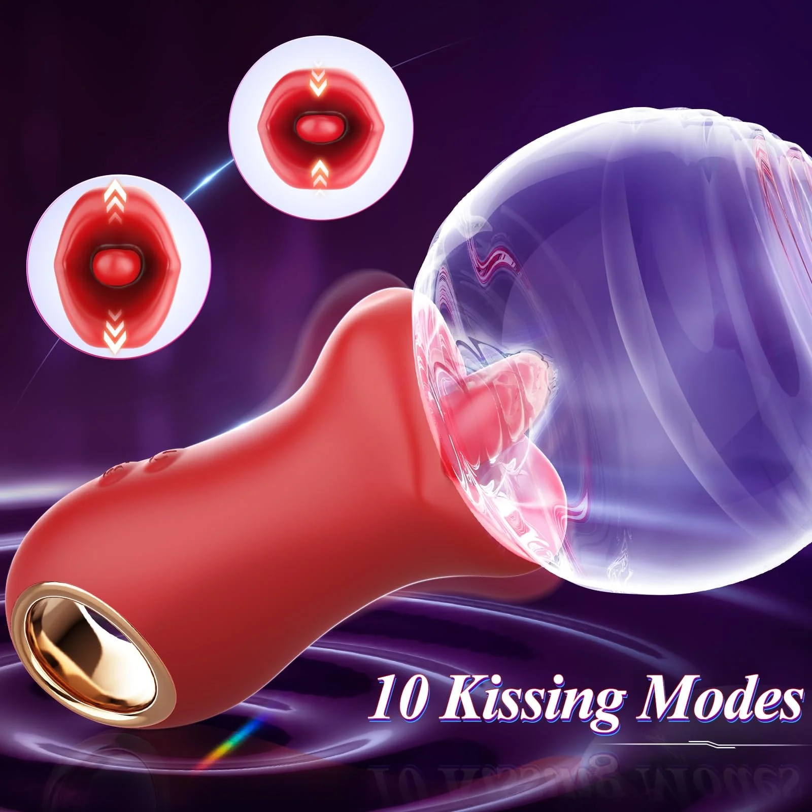 3IN1 Handle Mouth-Shaped 10 Tongue Licking Kissing - Image 4