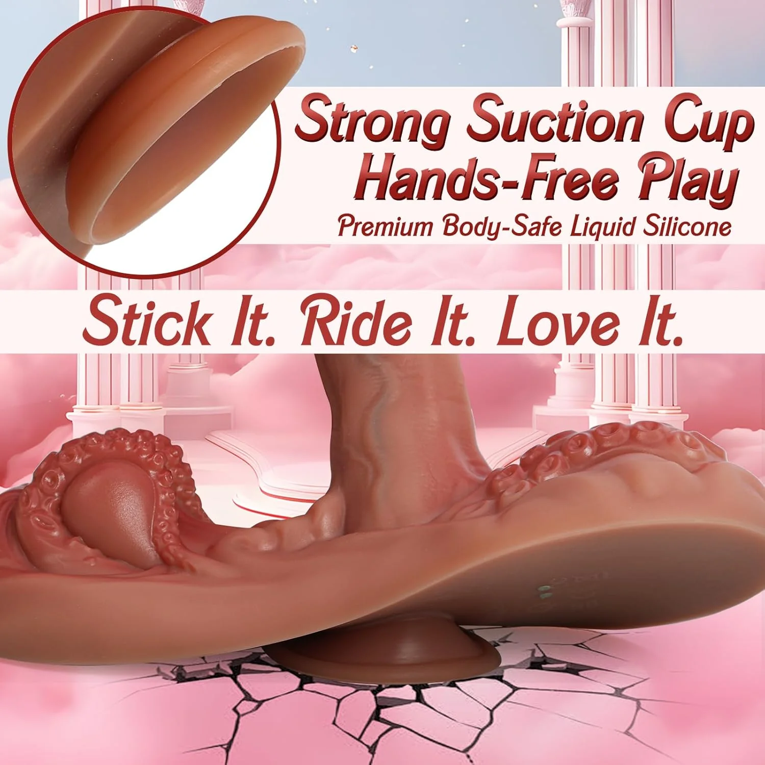 4 in 1 Sit and Ride Monster Dildo Vibrator with Remote Control - Image 6