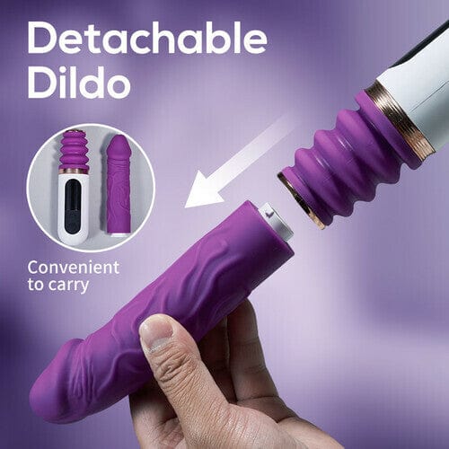 5 Thrusting & 8 Vibrating Dildo Machine with Handle and Sucker - Image 6