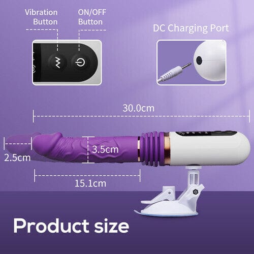 5 Thrusting & 8 Vibrating Dildo Machine with Handle and Sucker - Image 8